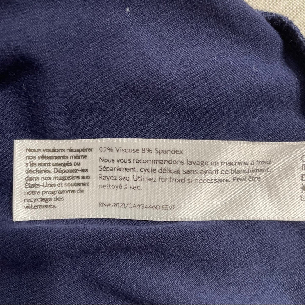 Eileen Fisher Jersey System Scoop Neck Tank Dress - sleeveless Navy 1X - Picture 9 of 9